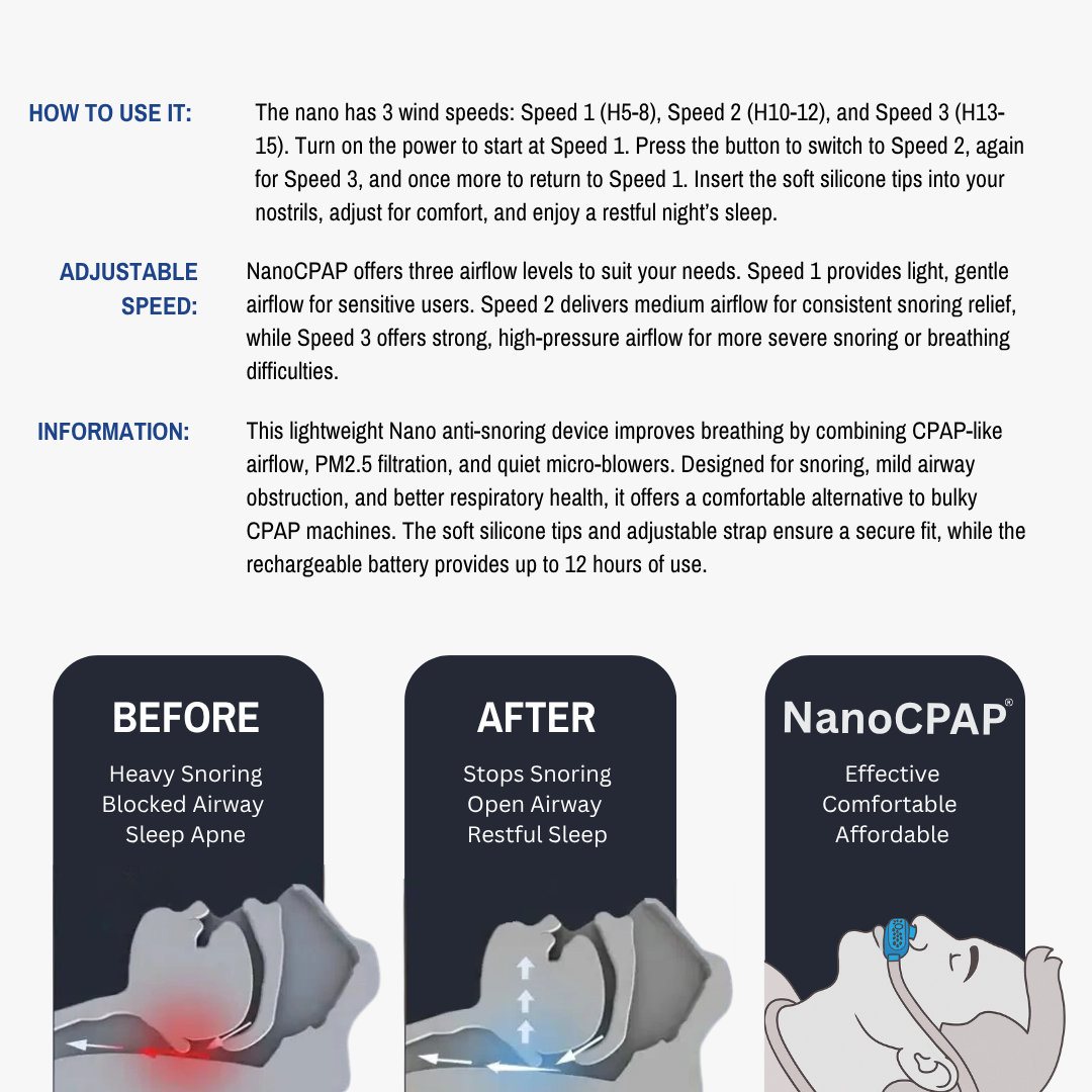 Electric Anti-Snoring Device